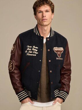 GUC Lucky Brand Coors Varsity Jacket Sz M